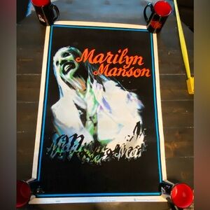 Marilyn Manson black light bride poster authentic